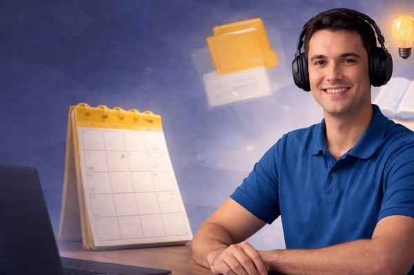Tutor Lucas na sessão ao vivo de Matemática